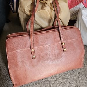 Tutilo New York Large Leather Messenger Travel Luggage Tote Bag